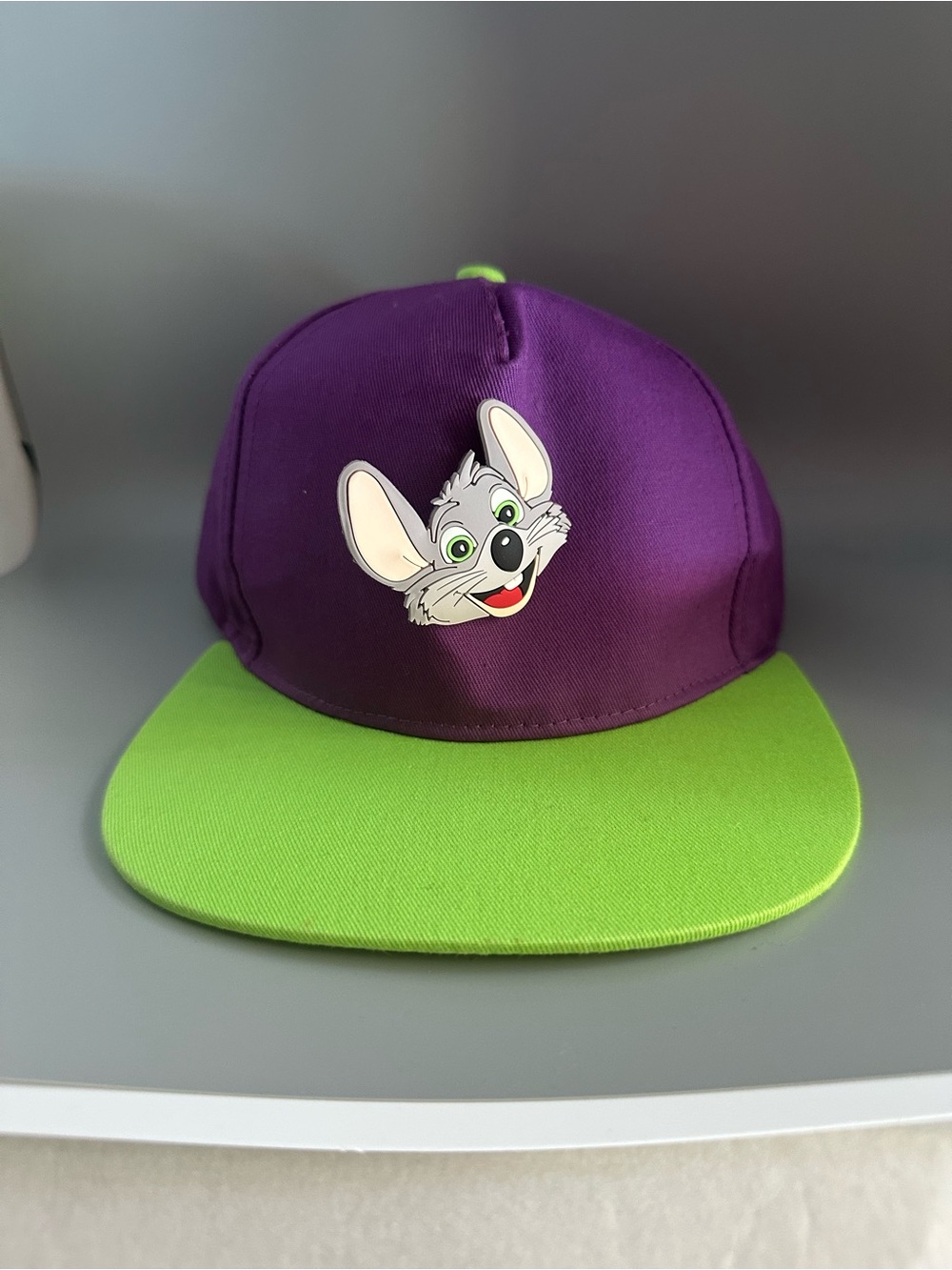 Chuck E Cheese’s Purple and Green Hat